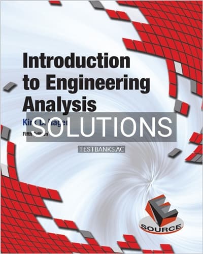 Solutions for Introduction to Engineering Analysis 5th Edition by Hagen cover