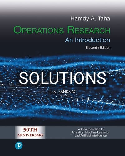 Solutions for Operations Research 11th Edition by Taha cover