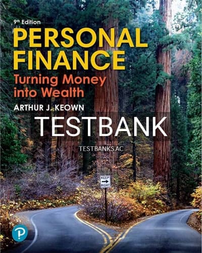 Test Bank for Personal Finance 9th Edition by Keown cover