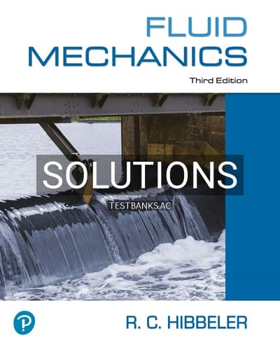 Solutions for Fluid Mechanics 3rd Edition by Hibbeler cover