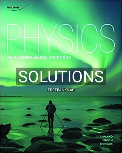 Solutions for Physics An Algebra Based Approach 1st Edition by McFarland cover