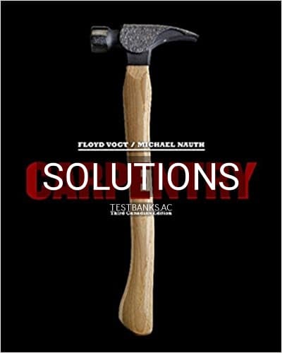 Solutions for Carpentry 3rd Edition by Vogt cover