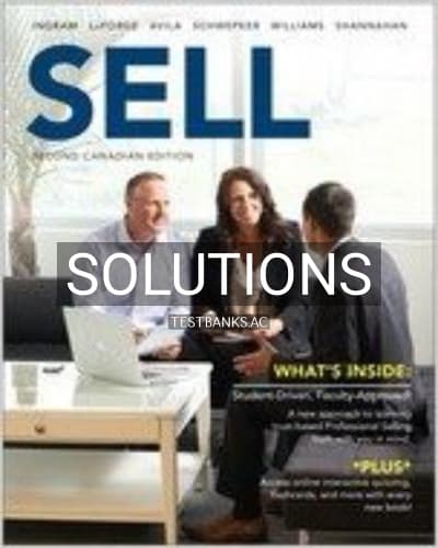 Solutions for SELL 2nd Edition by Ingram cover