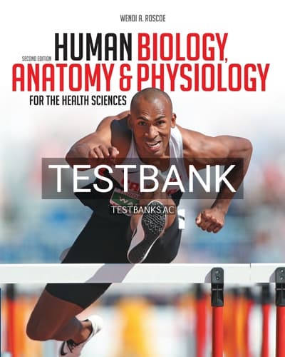 Test Bank for Human Biology Anatomy abd Physiology for the Health Sciences 2nd Edition by Roscoe cover