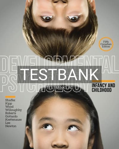 Test Bank for Developmental Psychology 5th Edition by Shaffer cover