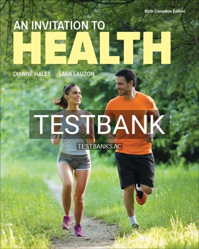 Test Bank for Invitation to Health 6th Edition by Hales cover