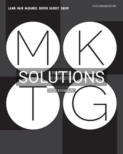 Solutions for MKTG 5 5th Edition by Lamb cover