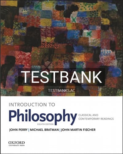 Test Bank for Introduction to Philosophy Classical and Contemporary Readings 8th Edition by Perry cover