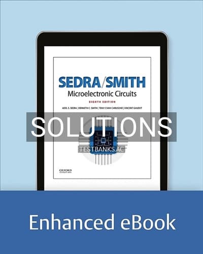 Solutions for Microelectronic Circuits 8th Edition by Sedra cover