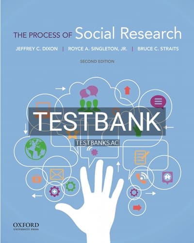 Test Bank for Process of Social Research 2nd Edition by Dixon cover