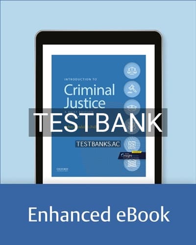 Test Bank for Introduction to Criminal Justice 2nd Edition by Fuller cover