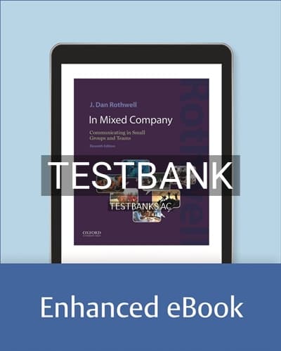 Test Bank for In Mixed Company 11th Edition by Rothwell cover