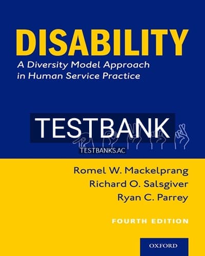 Test Bank for Disability 4th Edition by Mackelprang cover