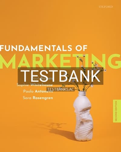 Test Bank for Fundamentals of Marketing 2nd Edition by Baines cover