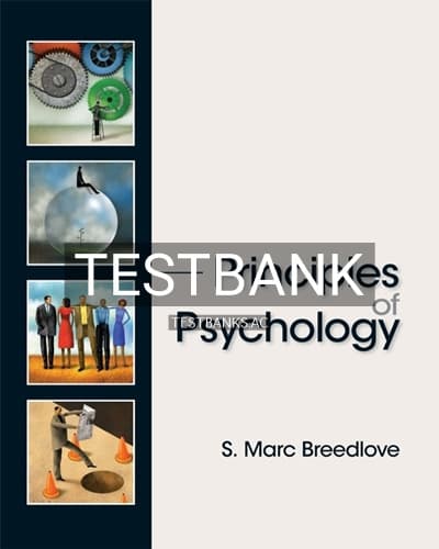 Test Bank for Principles of Psychology 1st Edition by Breedlove cover