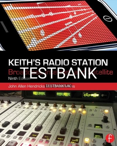 Test Bank for Keiths Radio Station 9th Edition by Hendricks cover