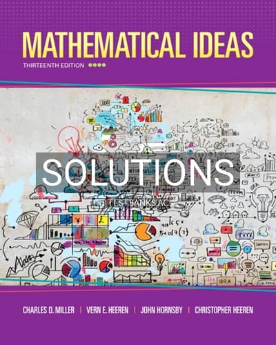 Solutions for Mathematical Ideas 13th Edition by Miller cover