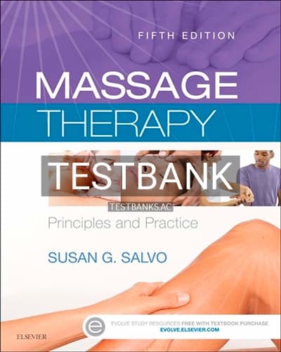 Test Bank for Massage Therapy 5th Edition by Salvo cover