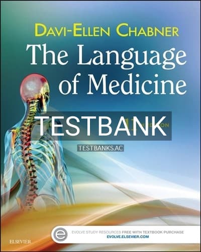 Test Bank for Language of Medicine 11th Edition by Chabner cover