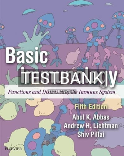 Test Bank for Basic Immunology 5th Edition by Abbas cover