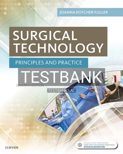 Test Bank for Surgical Technology 7th Edition by Fuller cover