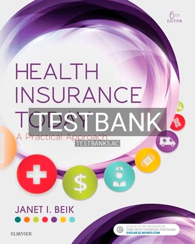 Test Bank for Health Insurance Today 6th Edition by Beik cover