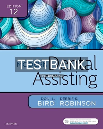 Test Bank for Modern Dental Assisting 12th Edition by Bird cover