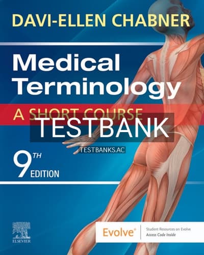 Test Bank for Medical Terminology Short Course 9th Edition by Chabner cover