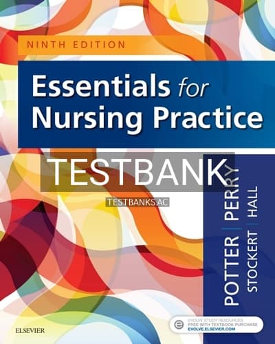 Test Bank for Essentials for Nursing Practice 9th Edition by Potter cover