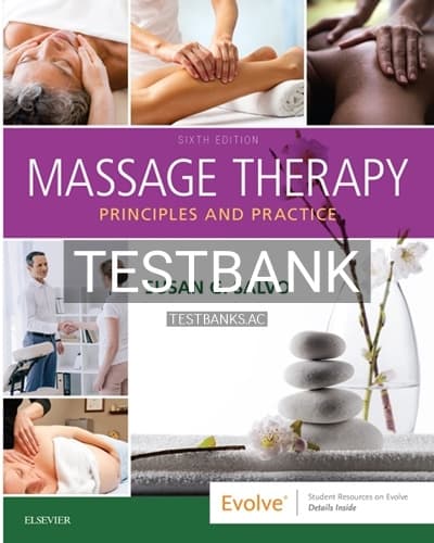 Test Bank for Massage Therapy 6th Edition by Salvo cover