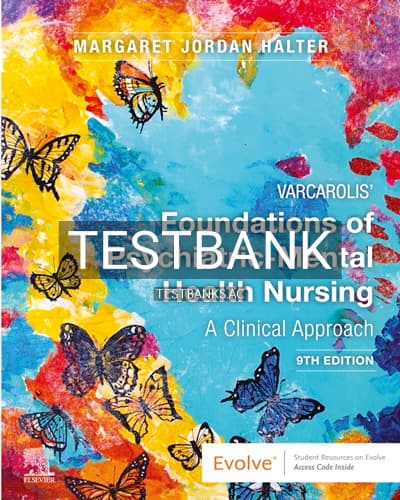 Test Bank for Varcarolis Foundations of Psychiatric Mental Health Nursing 9th Edition by Halter cover