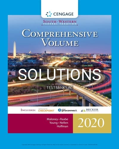 Solutions for South-Western Federal Taxation 2020 Comprehensive 43rd Edition by Maloney cover