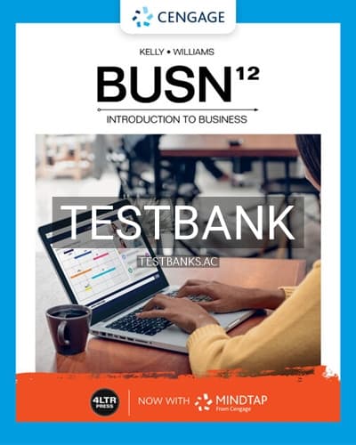 Test Bank for BUSN 12th Edition by Kelly cover