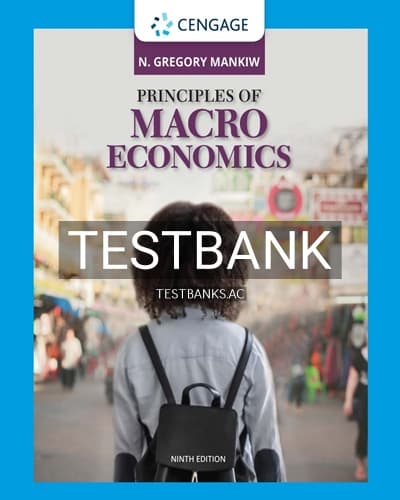 Test Bank for Principles of Macroeconomics 9th Edition by Mankiw cover