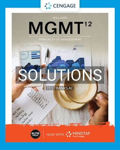 Solutions for MGMT 12th Edition by Williams cover