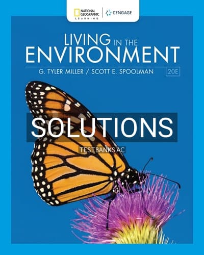 Solutions for Living in the Environment 20th Edition by Miller cover