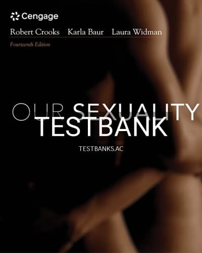Test Bank for Our Sexuality 14th Edition by Crooks cover