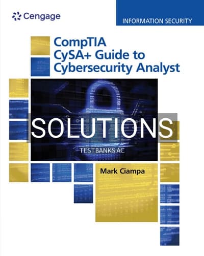 Solutions for CompTIA CySA 1st Edition by Ciampa cover