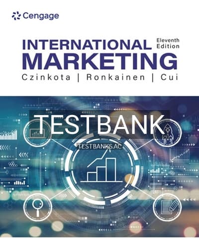 Test Bank for International Marketing 11th Edition by Czinkota cover