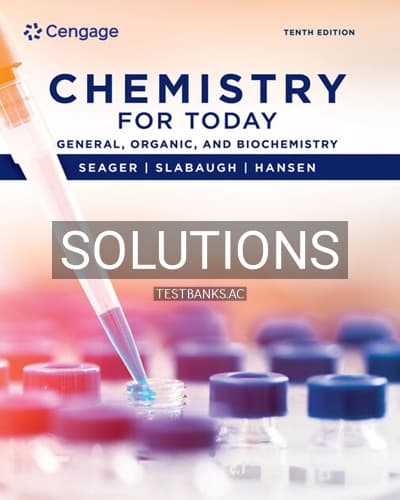 Solutions for Chemistry for Today 10th Edition by Seager cover