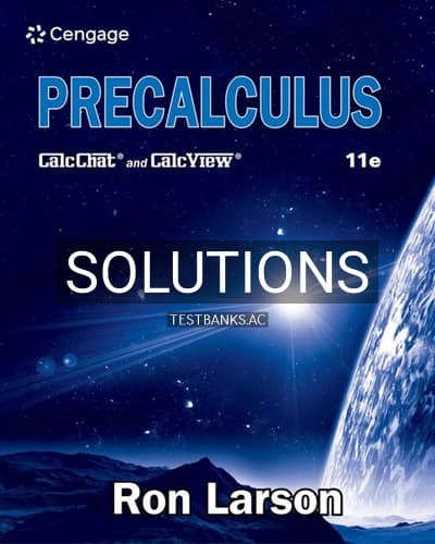 Solutions for Precalculus 11th Edition by Larson cover