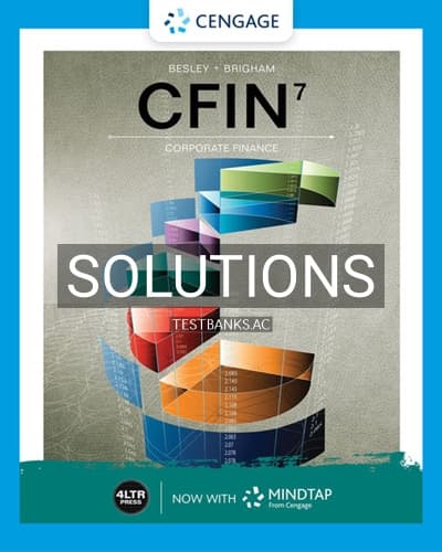 Solutions for CFIN 7 7th Edition by Besley cover