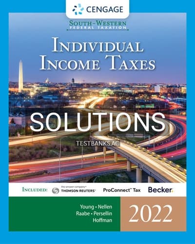 Solutions for South Western Federal Taxation 2022 Individual Income Taxes 45th Edition by Young cover