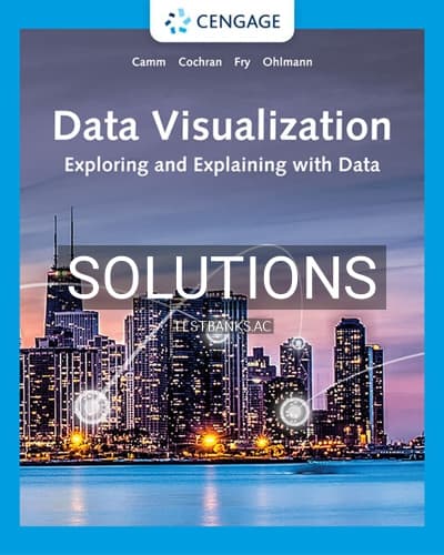 Solutions for Data Visualization 1st Edition by Camm cover