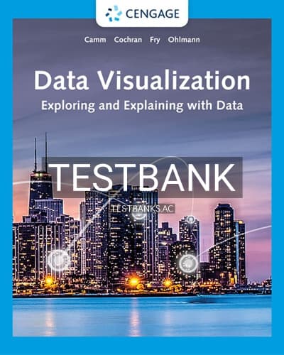 Test Bank for Data Visualization 1st Edition by Camm cover