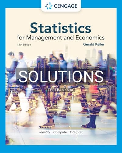 Solutions for Statistics for Management and Economics 12th Edition by Keller cover