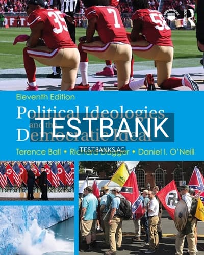 Test Bank for Political Ideologies and the Democratic Ideal 11th Edition by Ball cover