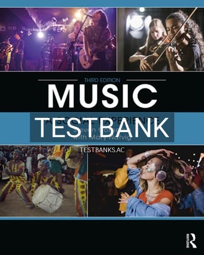 Test Bank for Music A Social Experience 3rd Edition by Cornelius cover
