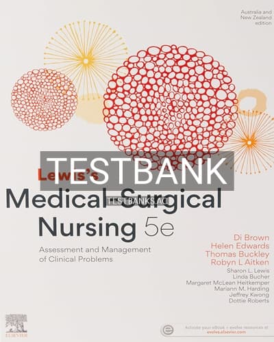 Test Bank for Lewis’s Medical Surgical Nursing 5th Australian Edition Brown Test Ba 5th Edition by Brown cover