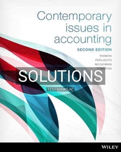 Solutions for Contemporary Issues in Accounting 2nd Edition by Rankin cover